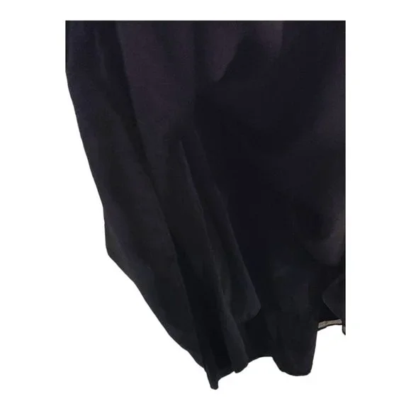 Milly of New York Y2K 100% Silk  Babydoll Layered Lace Cami Swing Top Sz 4 Navy - Picture 11 of 14